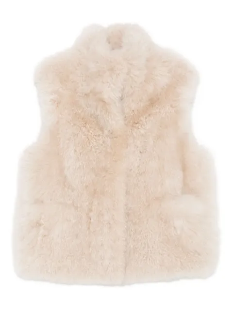 Liska shearling gilet Neutrals Y2501