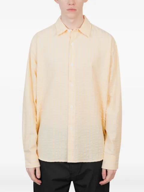 Vous Décidez seersucker striped shirt Yellow YELLOWSEERSUCKER