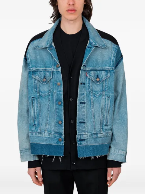Junya Watanabe MAN denim panelled jacket Blue WOJ206051