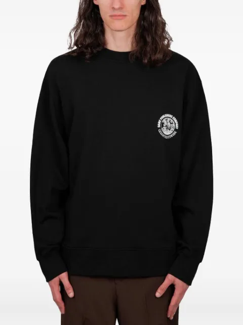 OAMC logo-print sweatshirt Black 24E28OAJ27COT00968