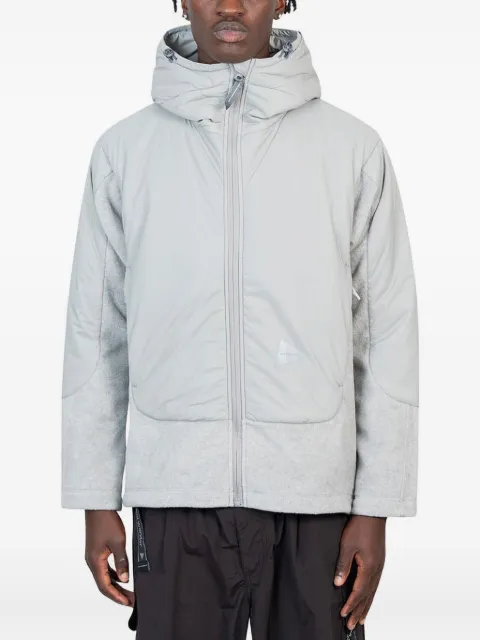 and Wander fleece-paneled hooded jacket Grey 574423110820