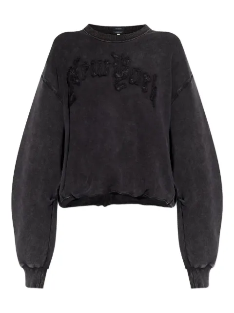 R13 frayed-embellished sweatshirt Grey R13WK260K001O