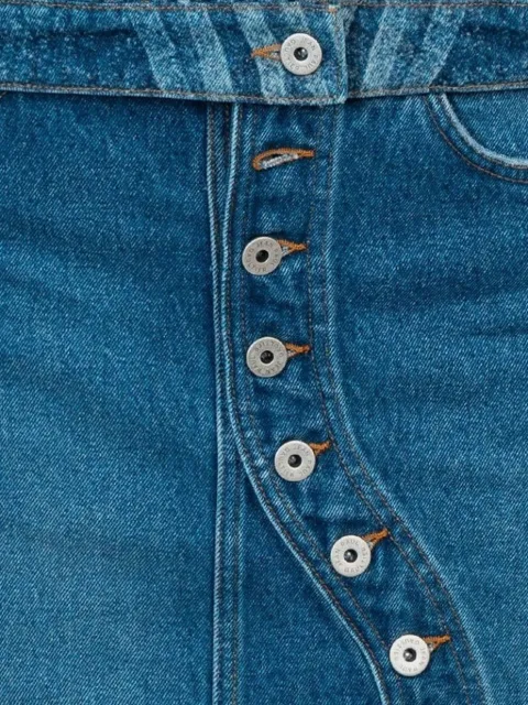 Jean Paul Gaultier swirl-pattern denim jacket Blue UVE114LD0175556