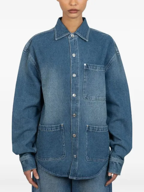 House of Sunny patch-pockets denim shirt Blue VOL2536BLUEWASH
