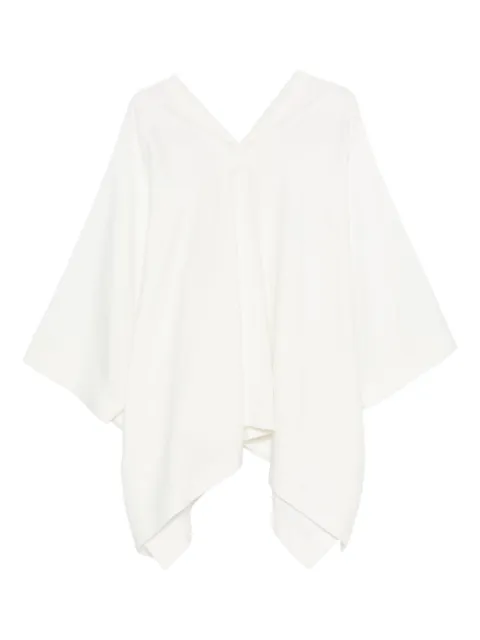 The Row V-neck asymmetric top Neutrals 8901W3838
