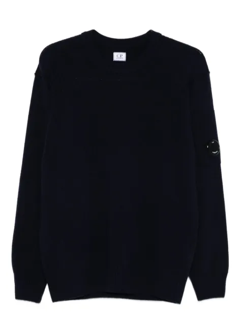 C.P. Company lens-detail crew-neck sweater Blue RFCMKN707A110149A