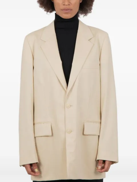 Auralee wool blazer Neutrals A23AJ01SHLIGHTBEIGE