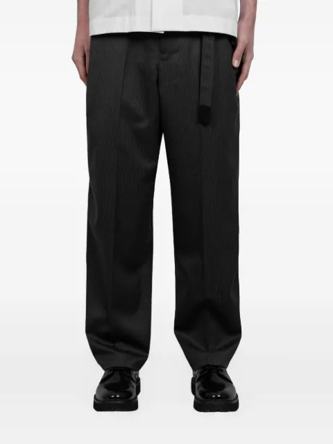 sacai pinstripe wool trousers Black 2503633M1