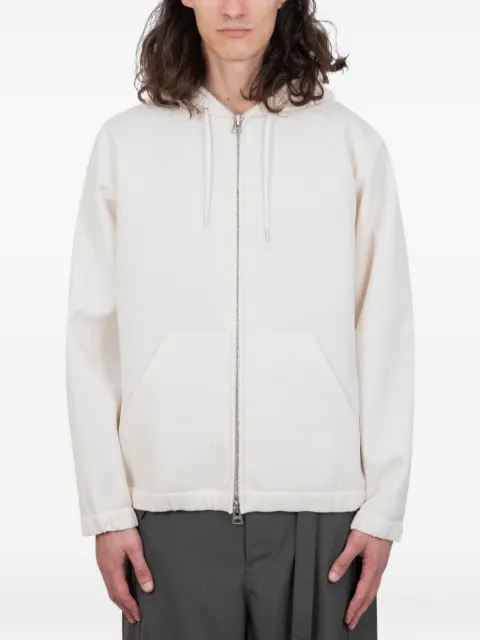 sacai zip-up hoodie White 2403270M151