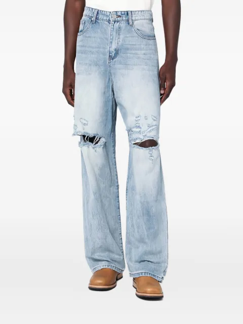 BASKETCASE GALLERY distressed-knee jeans Blue LAXDCO