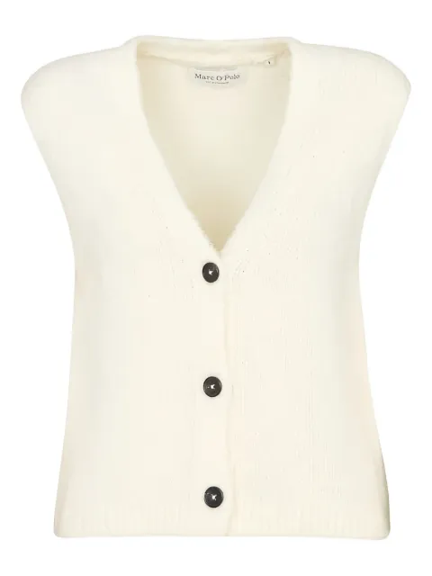 Marc O'Polo button-front knitted vest White 506604565007