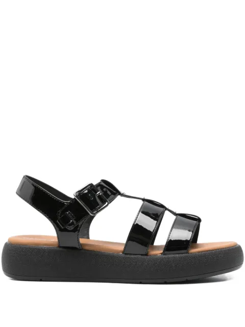 Geox 40mm D Camalei buckle-fastening platform sandals Black D550NB000HHC9999