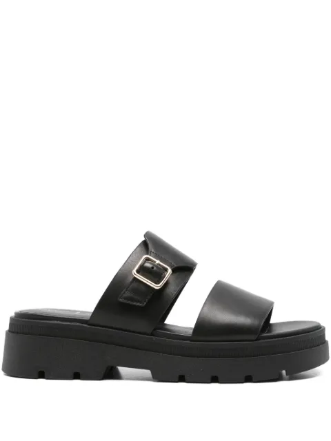 Geox buckle-detail platform sandals Black D55YVA00043C9999