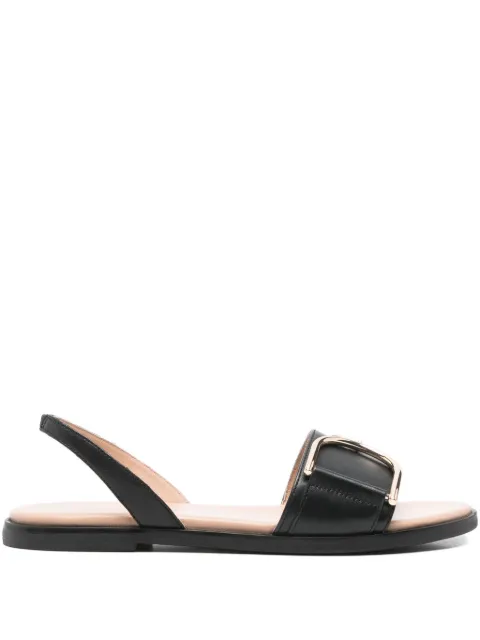 Geox Naileen buckle slingback sandals Black D35SDA000TUC9997