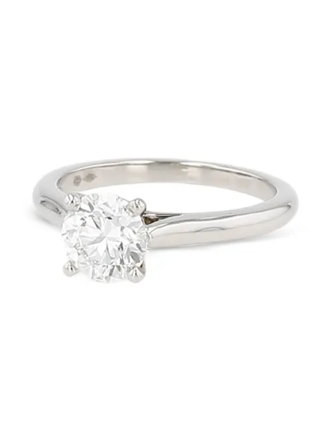 Cartier 1895 platinum Solitaire diamond ring Silver 422115
