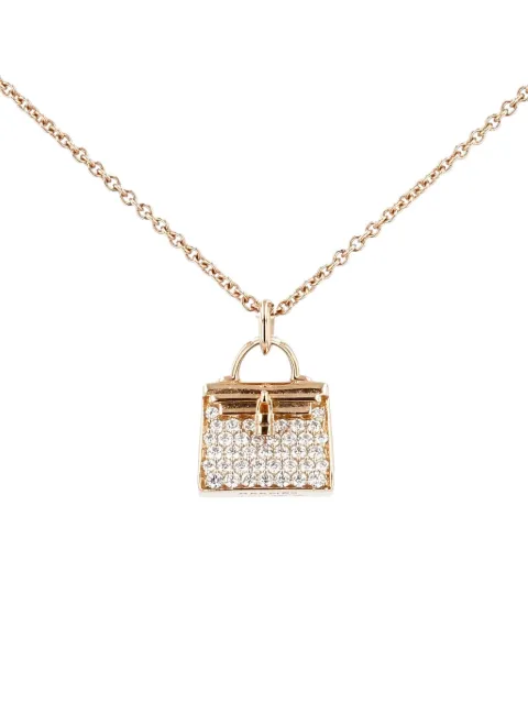 Hermès Pre-Owned pink gold Amulettes Kelly diamond necklace Pink 422075