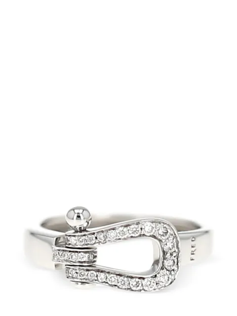Fred pre-owned 18kt white gold Force 10 diamond ring 420047
