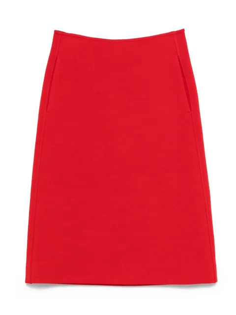 Jil Sander pocket-detail A-line skirt Red J02MA0321J20318