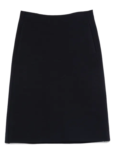 Jil Sander seam-pockets midi straight skirt Blue J02MA0321J20318