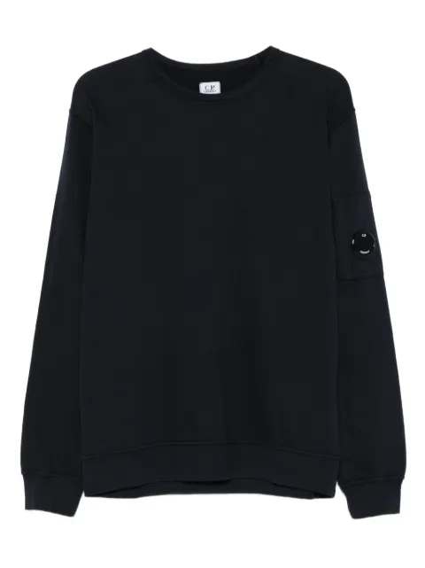 C.P. Company light fleece crewneck sweatshirt Blue RCCMSS711A002246G888