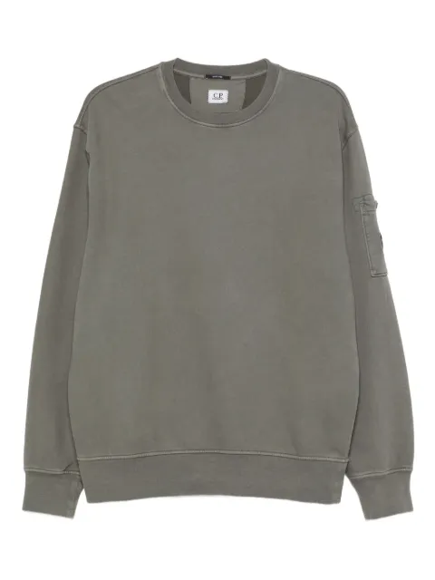 C.P. Company pocket-detail crewneck sweatshirt Green 19CMSS718A006372R921