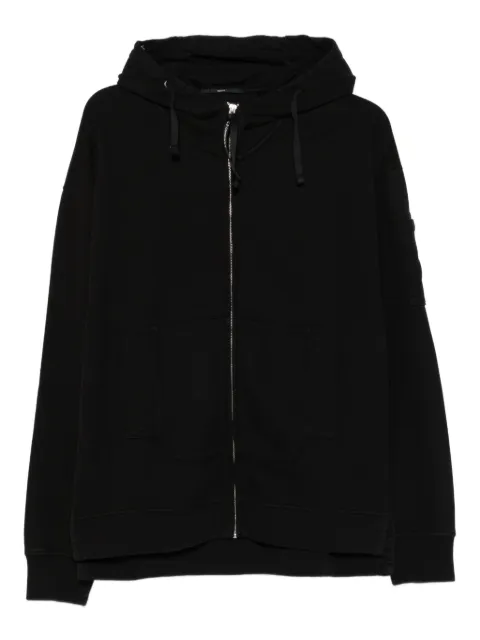 C.P. Company hooded zip-up sweatshirt Black 19CMSS060A006372G