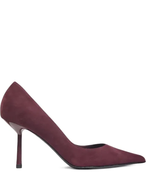 Le Silla 80mm pointed-toe stiletto pumps Red 4215C080BLPPVEL