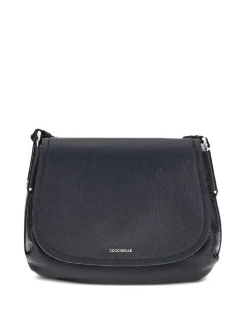Coccinelle flap-fastening leather cross-body bag Black E1T95150201