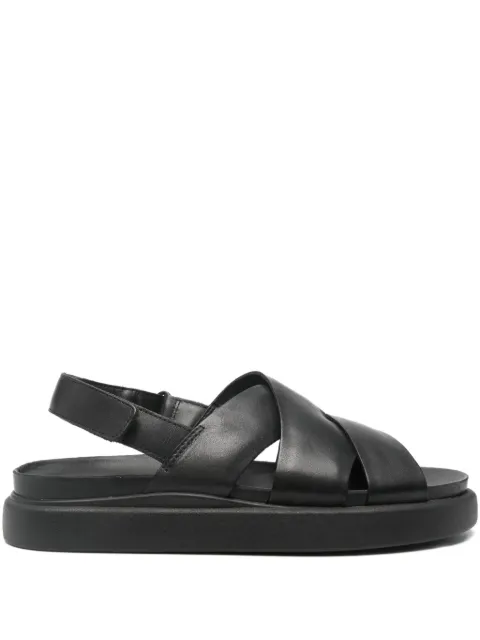 Clarks 25mm Aristella crossover slingback sandals Black CL26181255