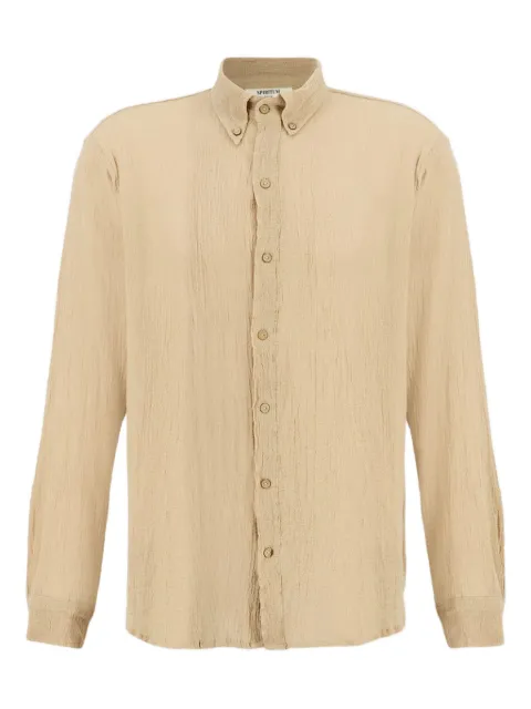 SPIRITUM TULUM button-down collar long-sleeve shirt Neutrals BS