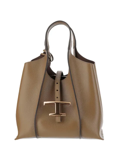 Tod's leather T-buckle shoulder bag Brown XBWTSBA9100XSO