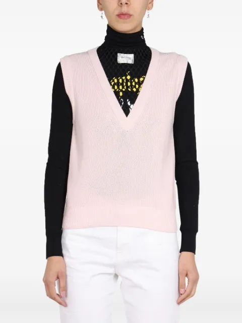 Raf Simons V-neck vest Pink 221W842500010039
