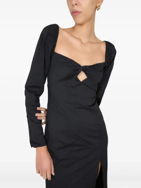 STAUD Josephine poplin maxi dress Black 907767