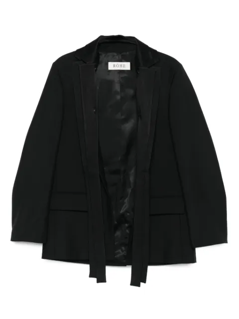 Róhe shawl-lapel wool jacket Black 41611175