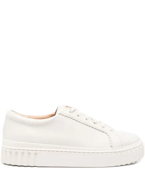 Clarks Mayhill lace-up platform sneakers White CL26177817