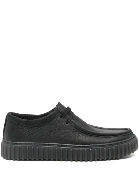 Clarks Torhill leather derby shoes Black CL26181385
