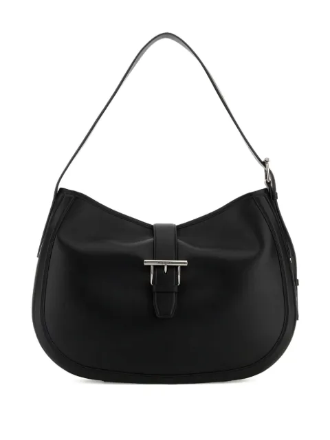 Alexander McQueen T-Bar buckle-fastening leather shoulder bag Black 8379141MAAD