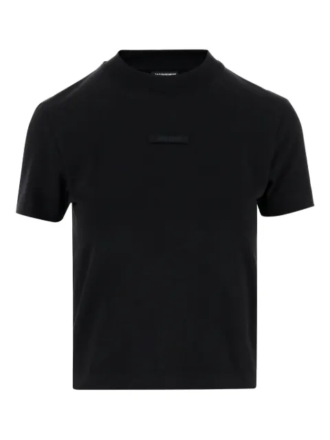 Jacquemus The Gros Grain logo-detail crewneck t-shirt Black TSW00133AJ00124