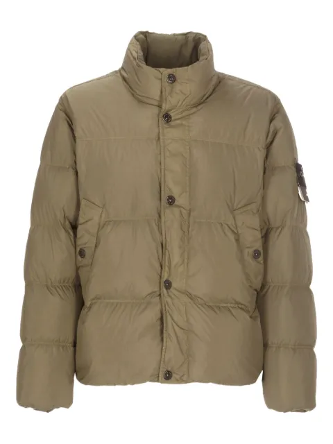 Stone Island logo-patch puffer-jacket Green K2S154100010S0A23