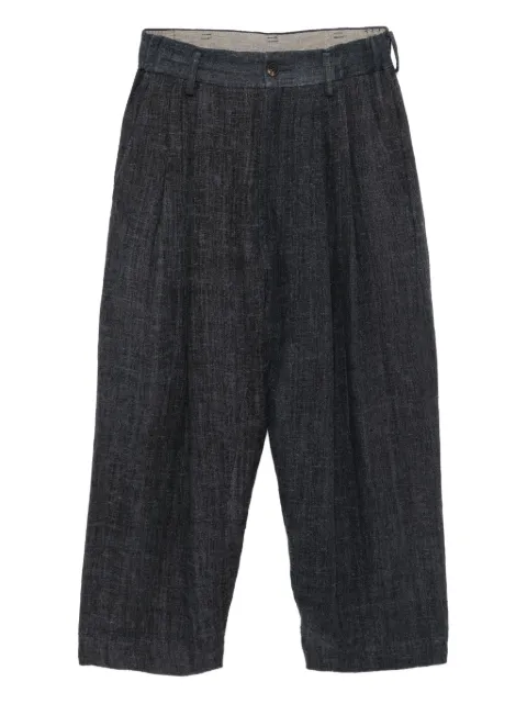 Ziggy Chen linen trousers Grey 0M2520501