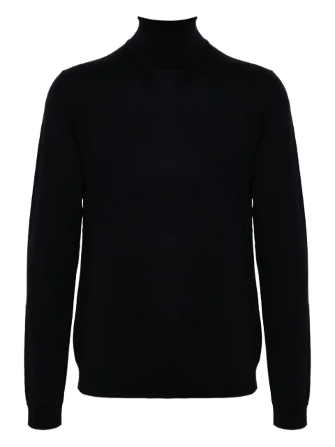 Roberto Collina turtleneck merino wool sweater Black 253M01003