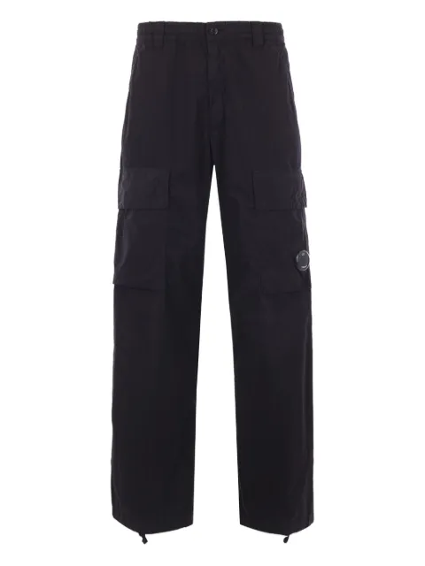 C.P. Company Lens-detail cargo pants Black 19CMPA066A110324G999