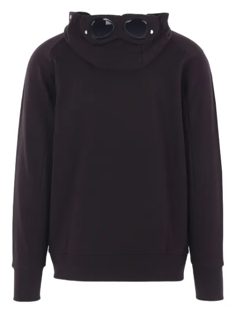 C.P. Company diagonal raised fleece Goggle sweatshirt Brown RCCMSS715A005086W999