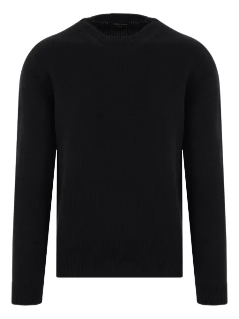 Roberto Collina crew-neck merino-wool sweater Black 253M02001