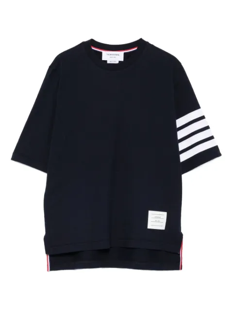 Thom Browne four-stripe sleeve t-shirt Blue FJS102G07862