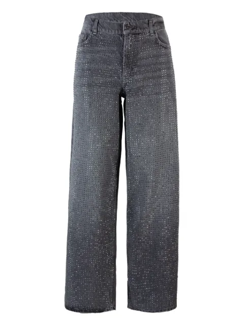 LIU JO crystal-embellished jeans Grey UF5095D502088281