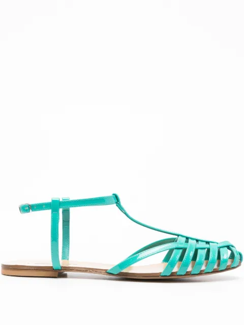 Anna F. 512 T-bar sandals Blue 512
