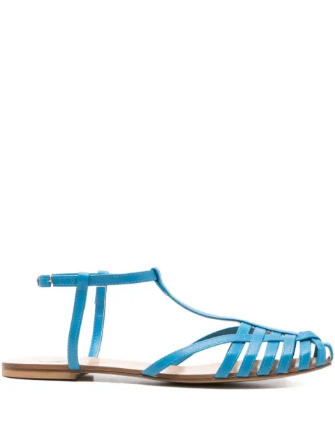 Anna F. 512 T-bar caged sandals Blue 512