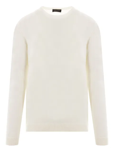 Roberto Collina merino-wool crew-neck sweater Neutrals 253M01001
