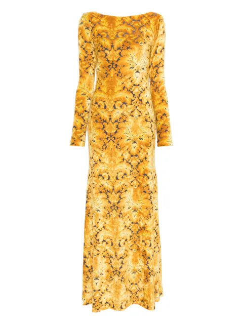 ETRO chenille jacquard dress Yellow WRHA016199JJD10